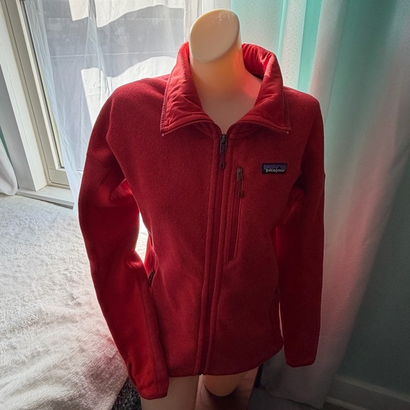 Patagonia Women’s Better Sweater Full Zip Jacket Red Size Medium Outdoor Fleece - Picture 9 of 12